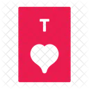 Ten Of Hearts Poker Card Casino Icon