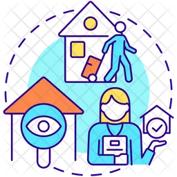 Tenant move out  Icon