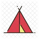 Tend Camp Camping Icon