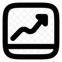 Tendance Croissance Analyse Icône