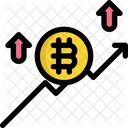 Tendencia Arriba Bitcoin Icon