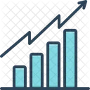 Tendencia Analise Grafico De Barras Ícone