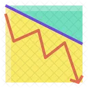 Tendencia A La Baja Grafico Comerciante Icono