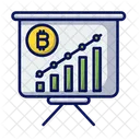 Tendencia Bitcoin Grafico Comercio Icono