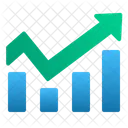 Tendencia De Alta Alta Grafico Ícone