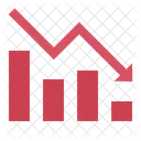 Tendência de baixa  Ícone