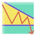 Tendencia De Queda Grafico Trader Ícone