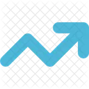 Tendencia De Seta Para Cima Direcao Ícone