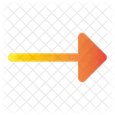 Tendencia Plana Flecha Flecha Derecha Icono