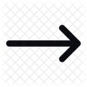 Tendencia Plana Flecha Flecha Derecha Icono