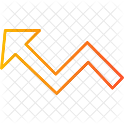 Seta de tendência  Ícone