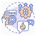 Redes Sociales Creador De Tendencias Tendencia Minorista Icono