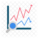 Tendencias De Mercado Planas Ícone