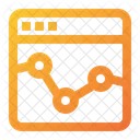 Tendencias De Mercado Grafico Grafico On Line Ícone