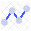 Grafico En Linea Comercio Analisis Icono