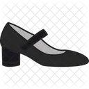 Icono De Relleno De Zapatos Icono