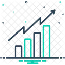 Tendenz Analyse Balkendiagramm Symbol