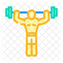 Isquiotibiales Flexiones Fitness Icono