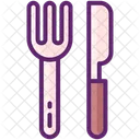 Tenedor Y Cuchillo Cuchillo Tenedor Icono