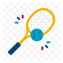 Tenis Raqueta Pelota Icono
