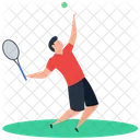 Jugador De Tenis Tenis Deporte Icono