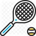 Tennis Racket Ball Icon