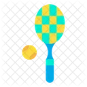 Tennis Ball Tennis Recket Tennis Game Icon