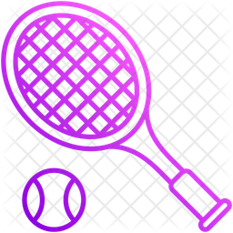 Tennis Icon Download In Gradient Style