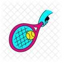 Vibrant Playing Tennis Illustration Tennis Sport Icon