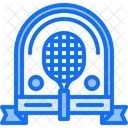 Badge Pin Racket Icon
