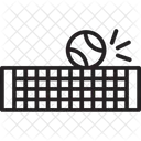 Tennis Ball Hits The Net Tennis Ball Hits Icon