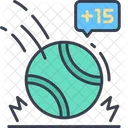 Tennis Ball Point Ball Icon