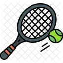 Tennis Racket Ball Icon