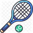 Tennis Racket Ball Icon