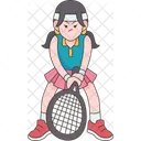 Tennis Sport Player Icon