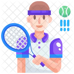 Tennis Player  Icon