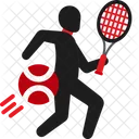 Tennis Player Creativity Game Icon