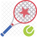 Tennis Racket And Ball  Icon