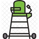 Tennis Schiedsrichterstuhl Metco Schiedsrichterstuhl Tennis Schiedsrichterstuhl Symbol