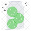 Tennis Balle Glas Symbol