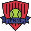 Tennisschild Tennislogo Tennisball Symbol