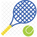 Tennisschläger und Ball  Symbol