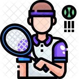 Tennisspieler  Symbol