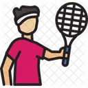 Tennisspieler Sportler Sportlerin Symbol