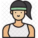 Tennisspieler Sportler Sportlerin Symbol