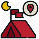 Tent Camping Campground Icon