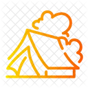 Tent Camp Hiking Icon