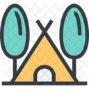 Tent Camping Holiday Icon