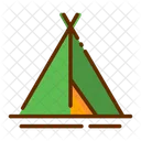 Tent Camp Adventure Icon