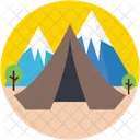 Tent House Camping Icon